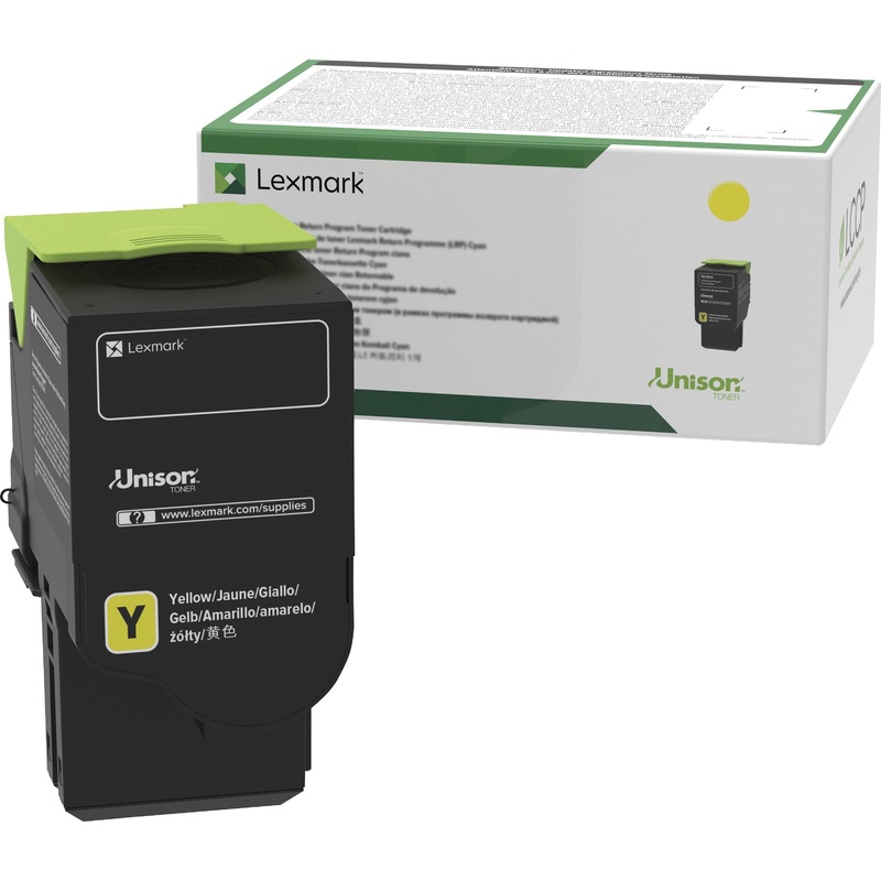 Lexmark Original High Yield Laser Toner Cartridge – Yellow – 1 Each – LEXC231HY0