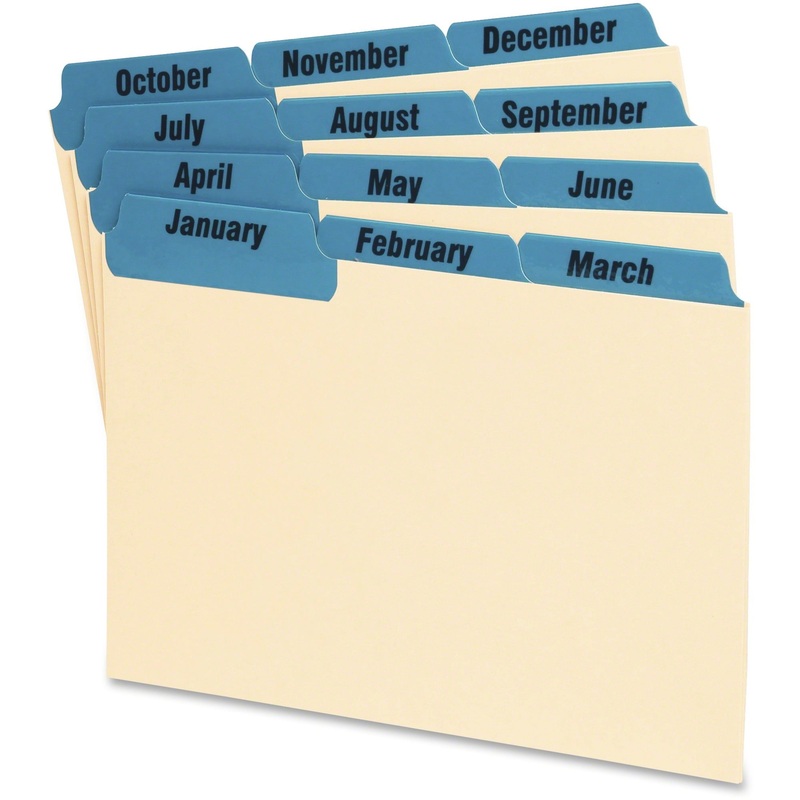 Oxford Laminated Tab Index Card Guides – OXF04613