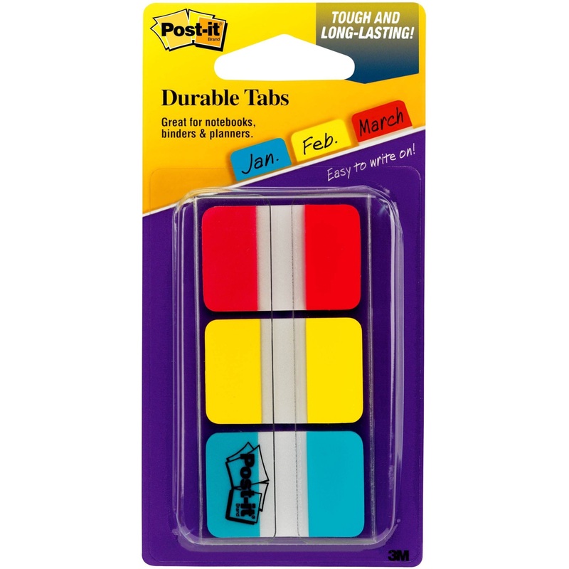 Post-it Durable Tabs – MMM686RYB