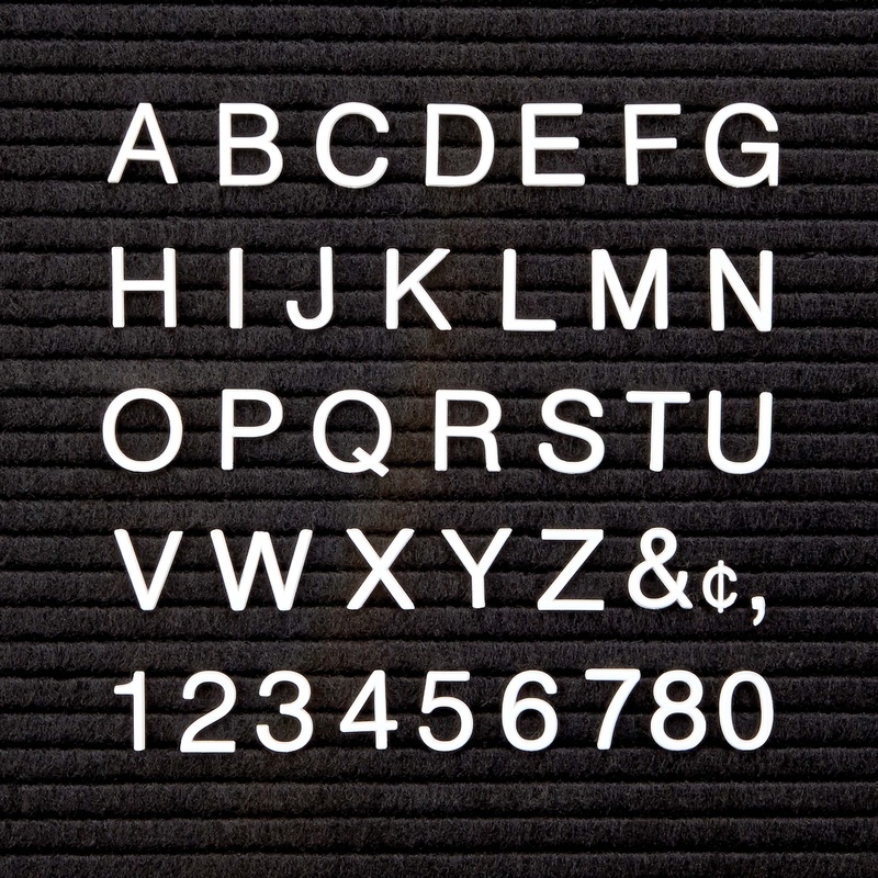 Quartet Felt Letter BoardCharacter Set – QRT4423