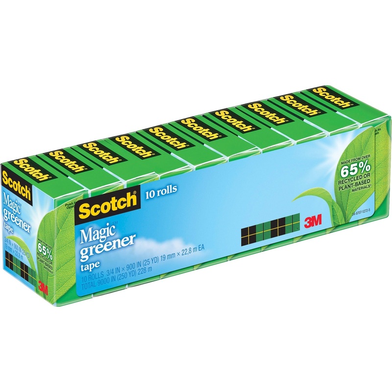 Scotch 3/4W Magic Greener Tape Rolls – MMM81210P