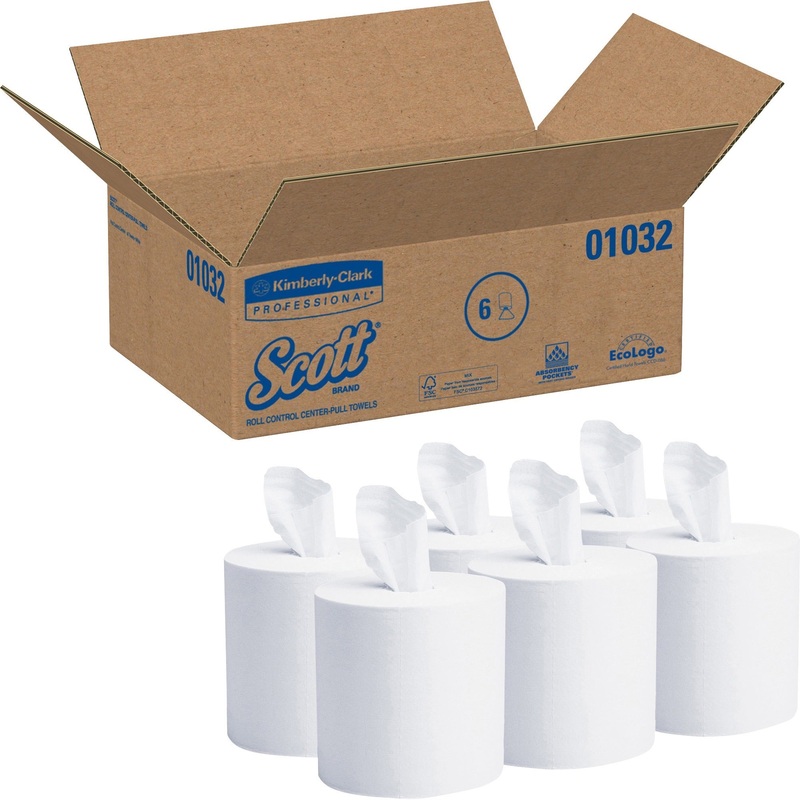 Scott Essential Roll Center Pull Towels with Fast-Drying Absorbency Pockets – KCC01032