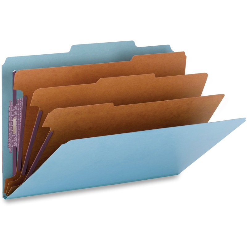 Smead SafeSHIELD 2/5 Tab Cut Legal Recycled Classification Folder – SMD19094