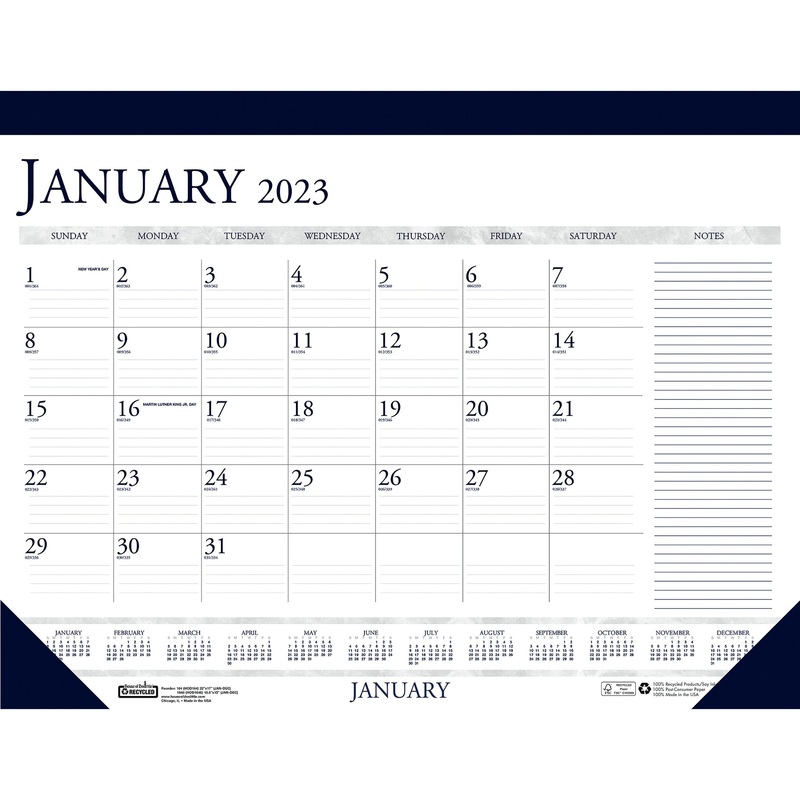 House of Doolittle Small Blocks 12-Month Desk Pad – HOD1646