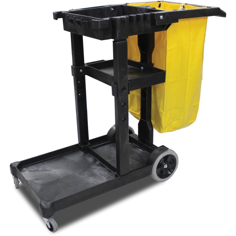 Impact Products Janitor’s Cart with 25-Gallon Yellow Vinyl Bag – IMP6850