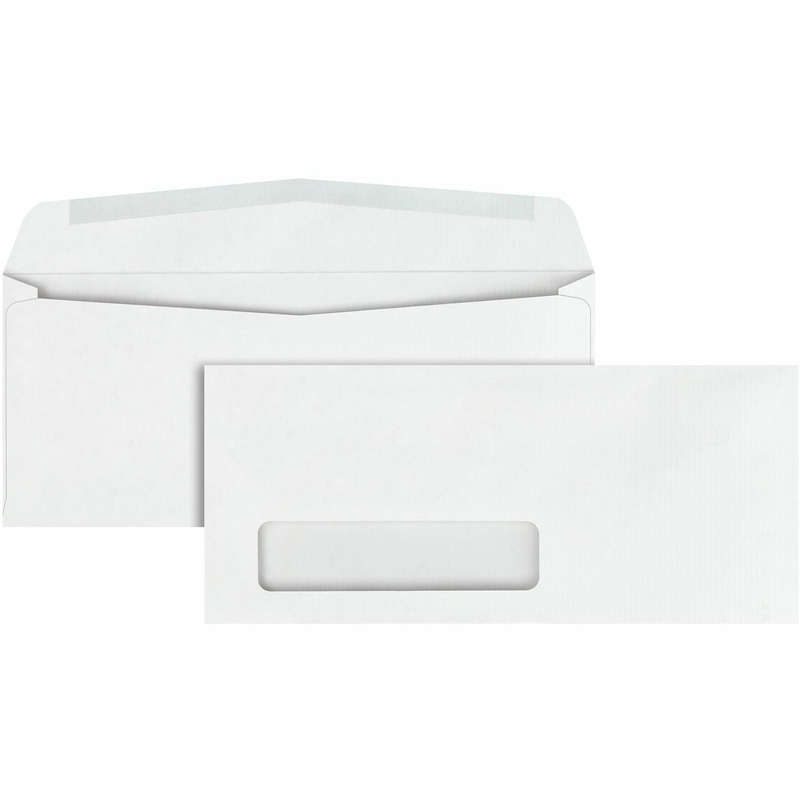 Quality Park No. 10 Single Window Business Envelopes with Embossed Ridges – QUA21330