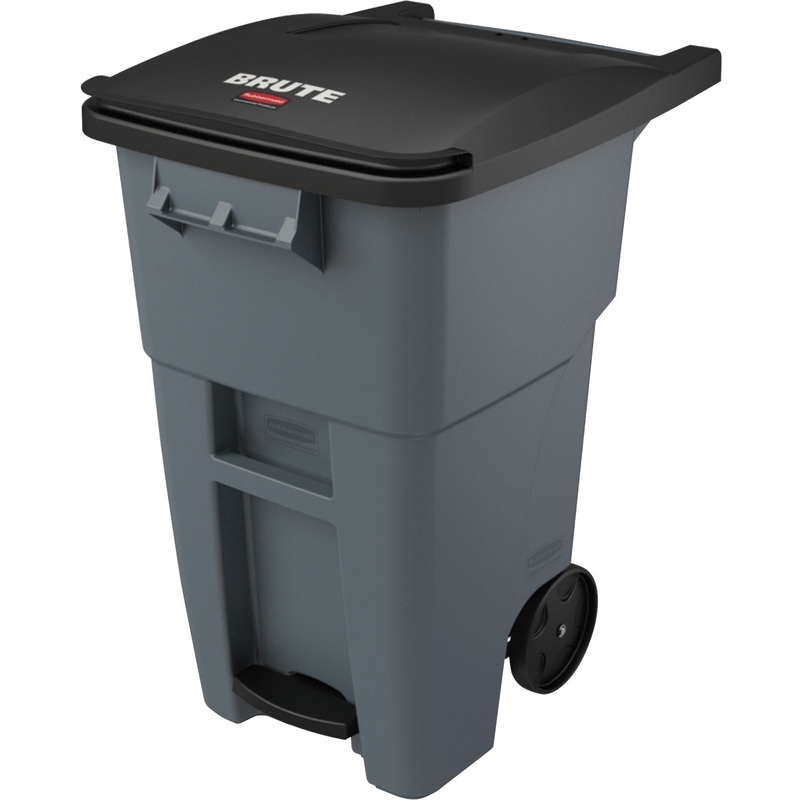 Rubbermaid Commercial Brute 50-gallon Step On Rollout Container – RCP1971956