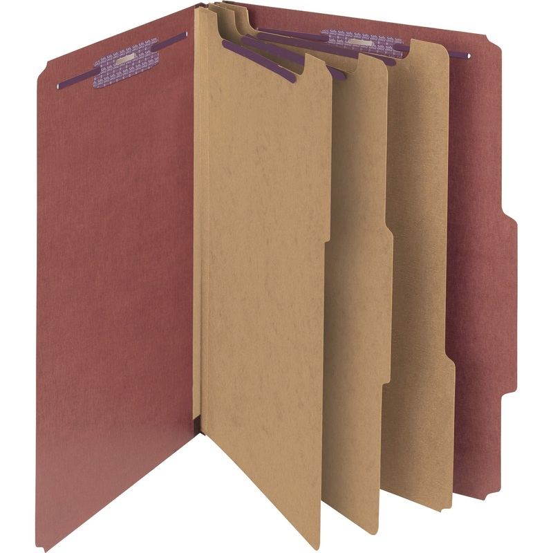 Smead SafeSHIELD 3-Divider Classification Folders – SMD19092