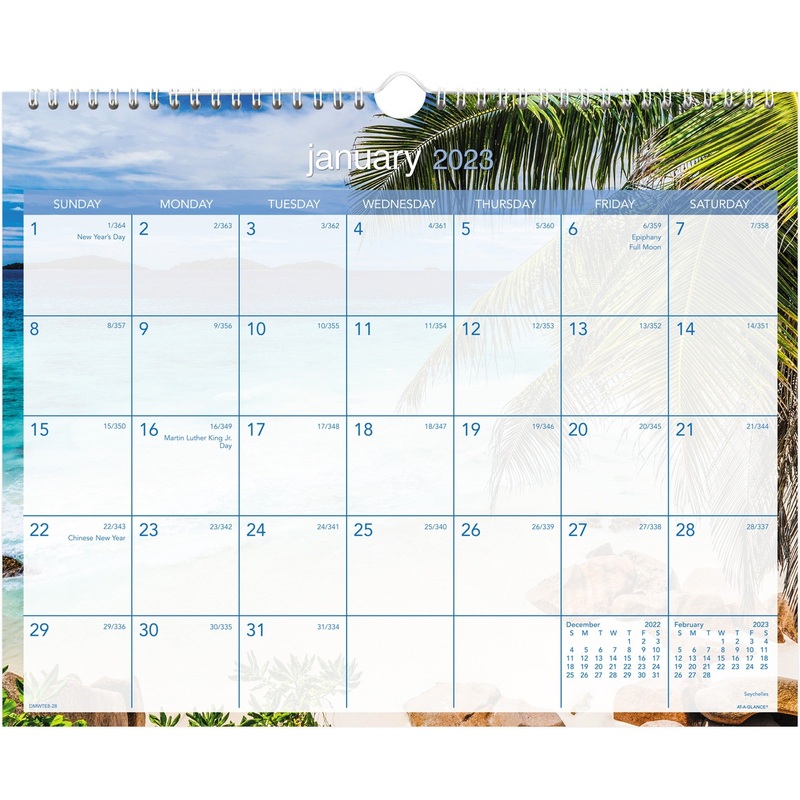 At-A-Glance Tropical Escape Monthly Wall Calendar – AAGDMWTE828