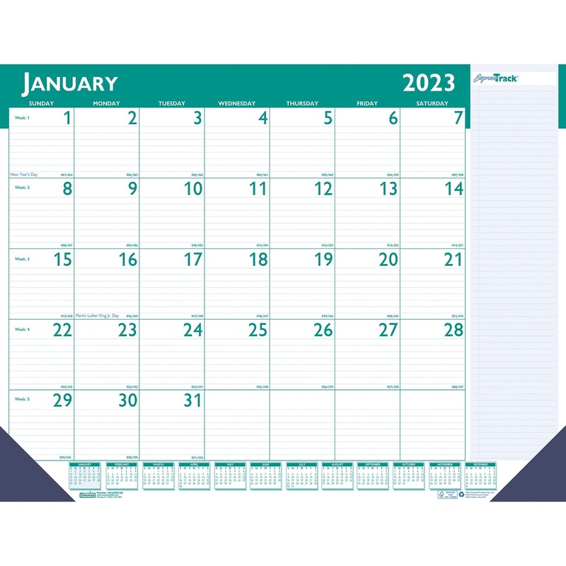 House of Doolittle ExpressTrack Desk Pad Calendar – HOD148