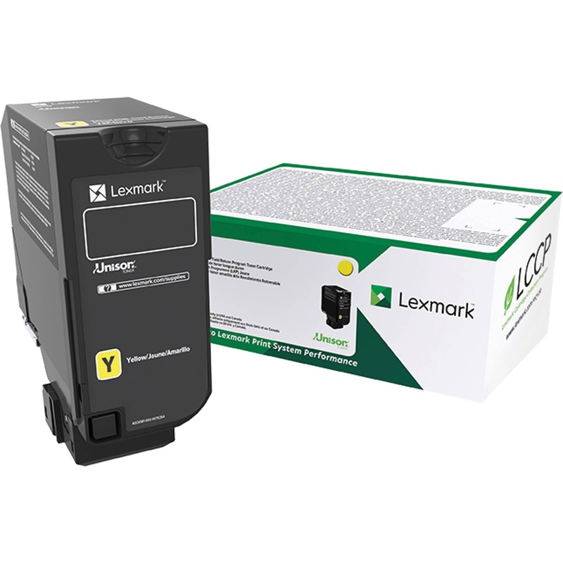 Lexmark Original Standard Yield Laser Toner Cartridge – Yellow – 1 Each – LEX74C0SYG