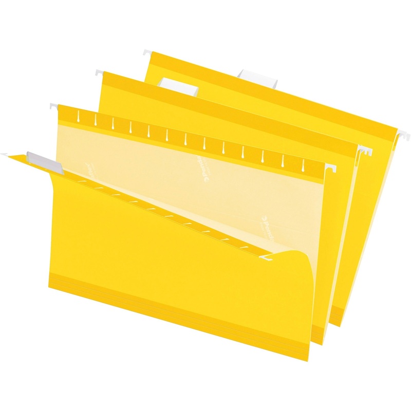 Pendaflex 1/5 Tab Cut Legal Recycled Hanging Folder – PFX415315YEL