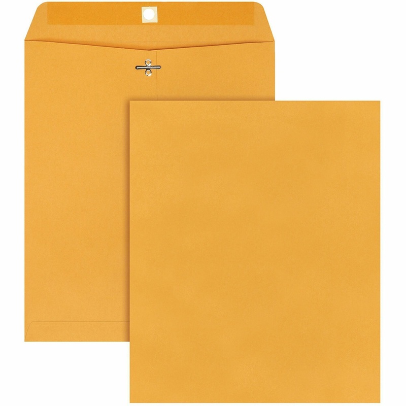 Quality Park 10 x 12 Clasp Envelopes with Deeply Gummed Flaps – QUA37895