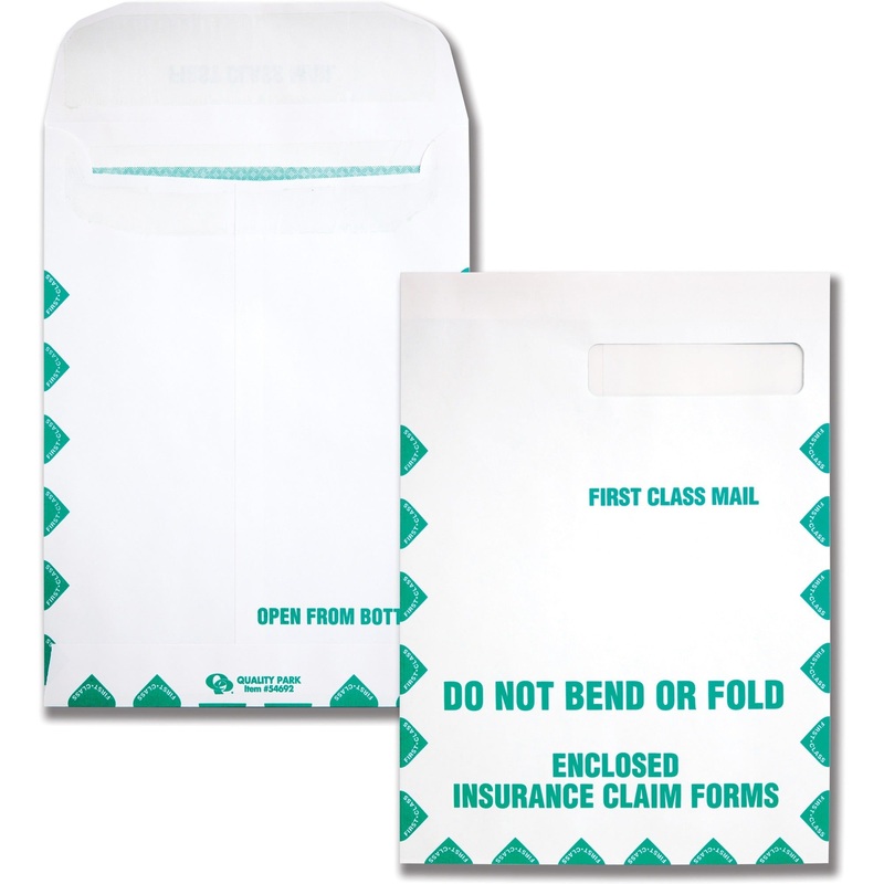 Quality Park Health Claim Insurance Envelopes for Medicare Form HCFA-1508 – Security Tint – QUA54692