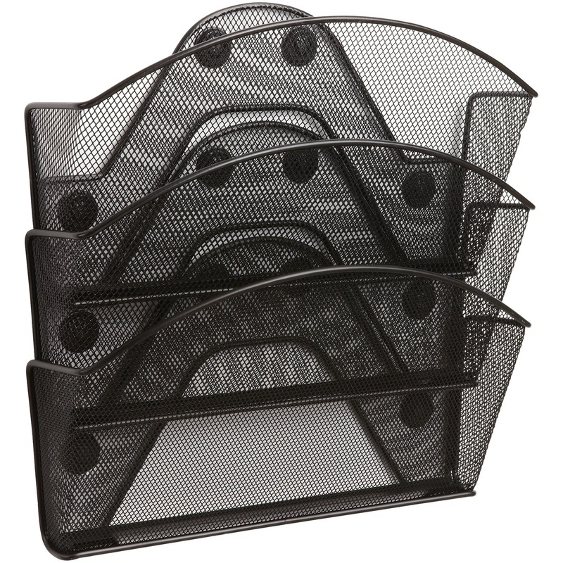 Safco Black Magic Magnetic Triple File Pocket – SAF4175BL