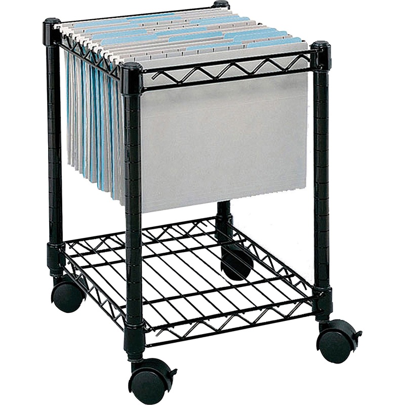 Safco Compact Mobile File Cart – SAF5277BL