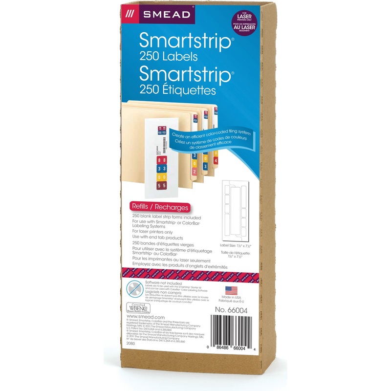 Smead Smartstrip Labels Refill Pack – SMD66004
