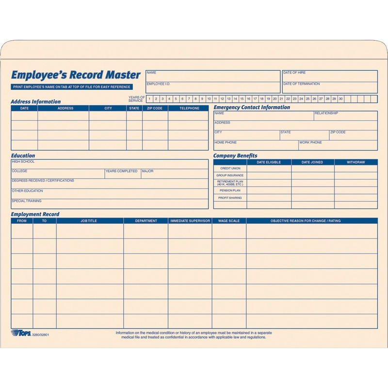 TOPS Letter Record Jacket – TOP32801