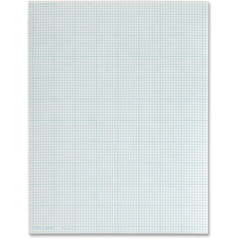 TOPS Quad Ruling Cross Section Pad – Letter – TOP35081