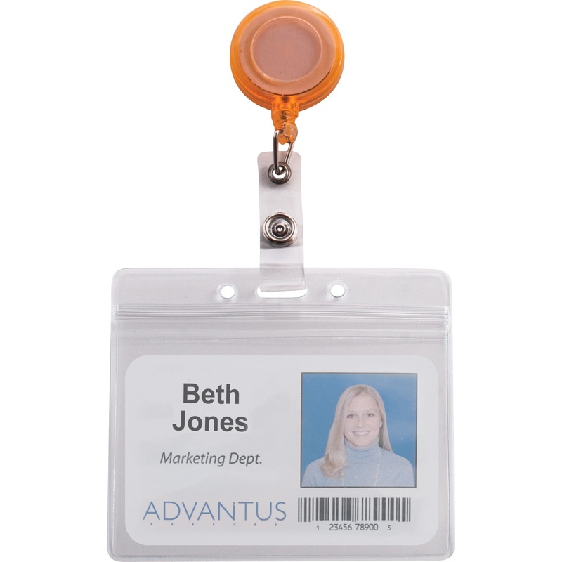 Advantus 4-Color Neon Set ID Card Reels – AVT91161