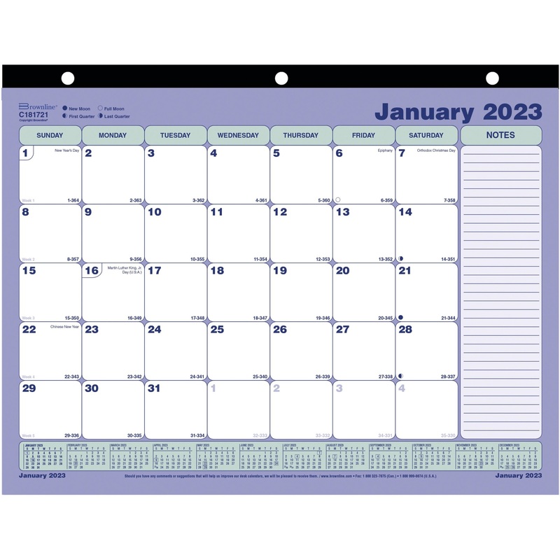 Brownline Monthly Desk/Wall Calendar 2023 – REDC181721