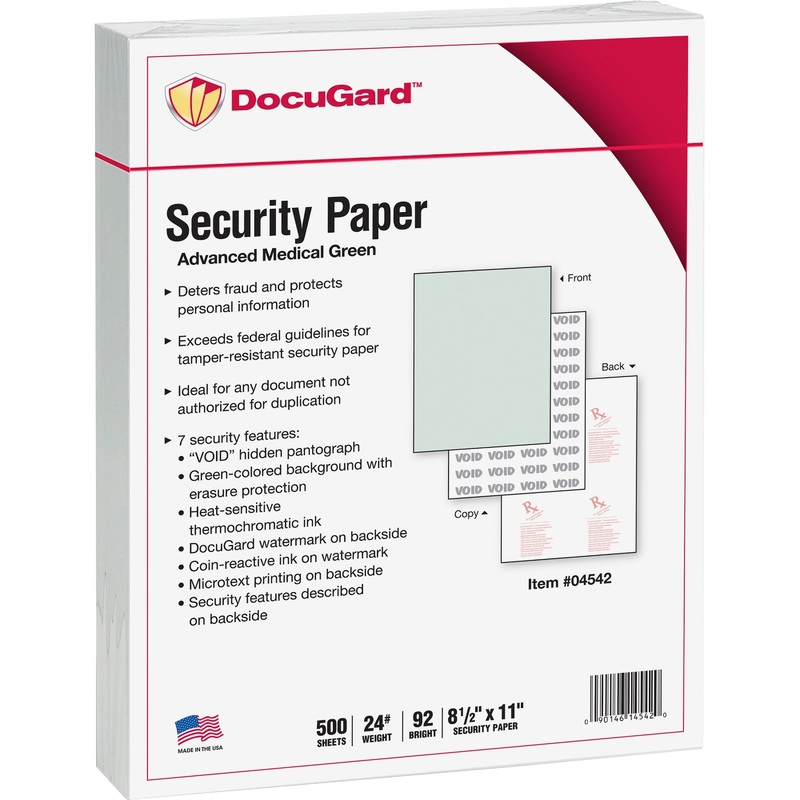 DocuGard Advanced Medical Security Paper – PRB04542