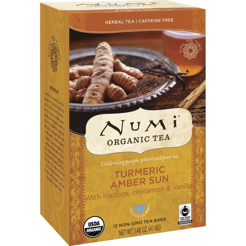 Numi Organic Turmeric Golden Tonic Amber Sun Herbal Tea Bag – NUM10552