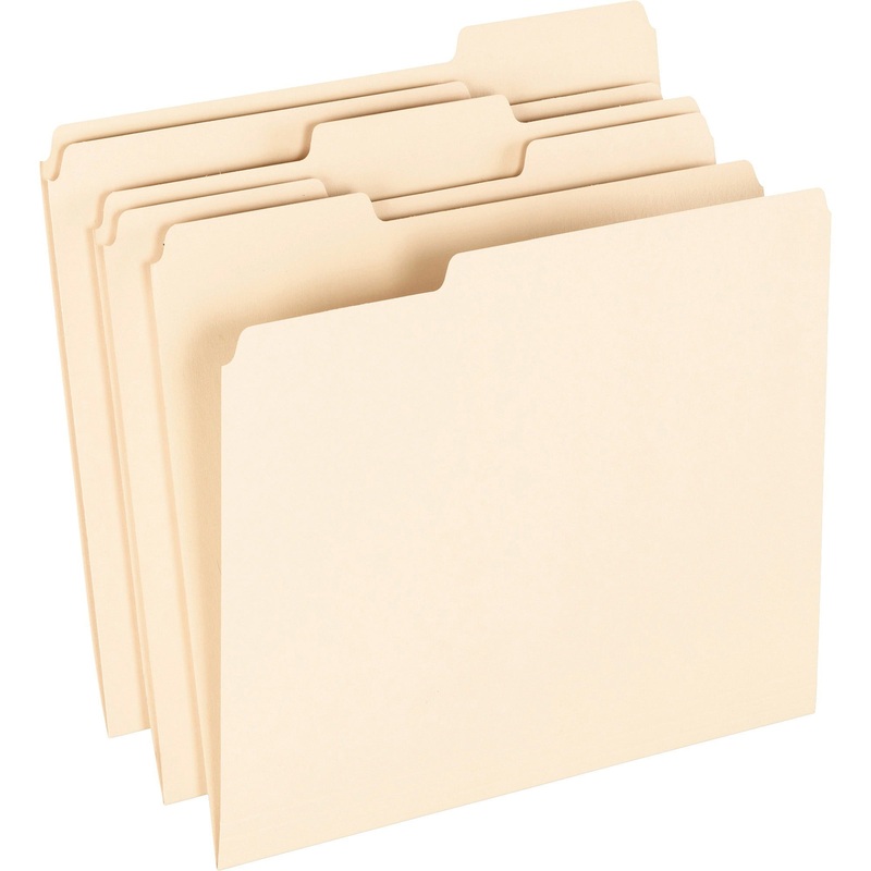 Pendaflex 1/3 Tab Cut Letter Recycled Top Tab File Folder – PFX74520