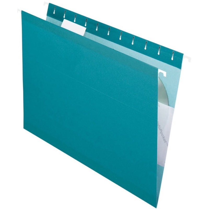 Pendaflex 1/5 Tab Cut Letter Recycled Hanging Folder – PFX415215TEA