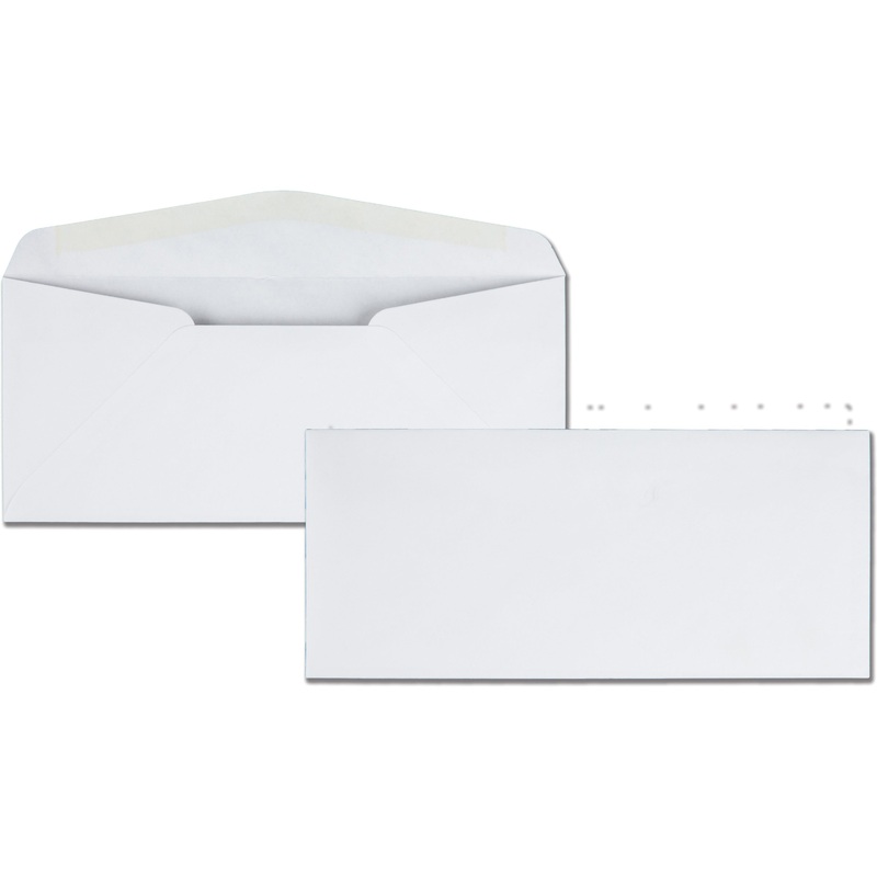 Quality Park No. 10 Business Envelopes with Gummed Closure and Diagonal Seam – QUA11112