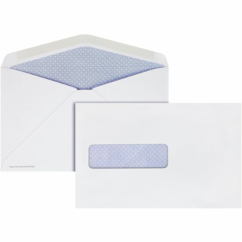 Quality Park Postage Saver Security Tint Window Envelopes – QUA90063