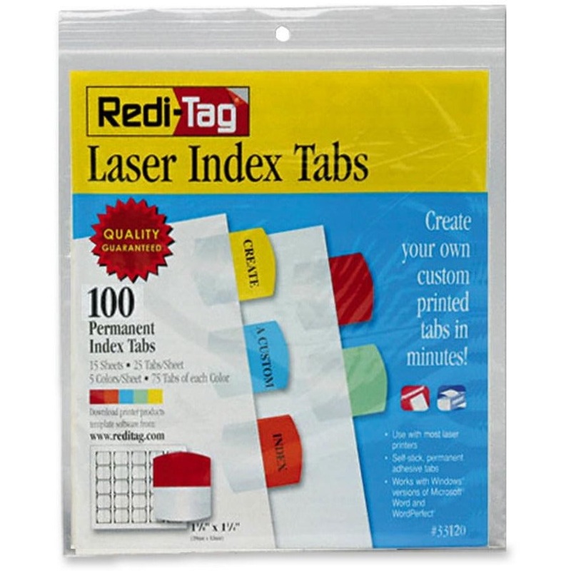 Redi-Tag Laser Printable Index Tabs – RTG33120