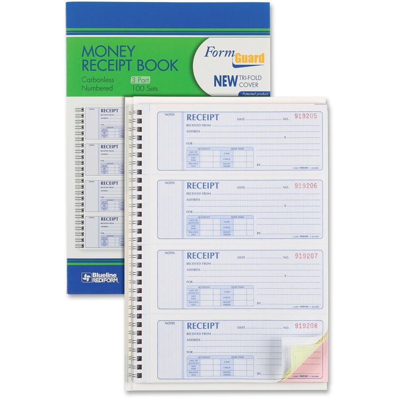 Rediform Prestige Money Receipt Book – RED8L808R
