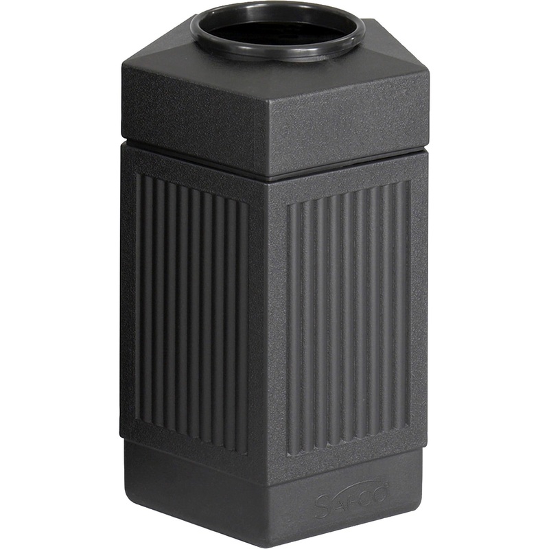 Safco Indoor/Outdoor Pentagon Shape Receptacle – SAF9485BL
