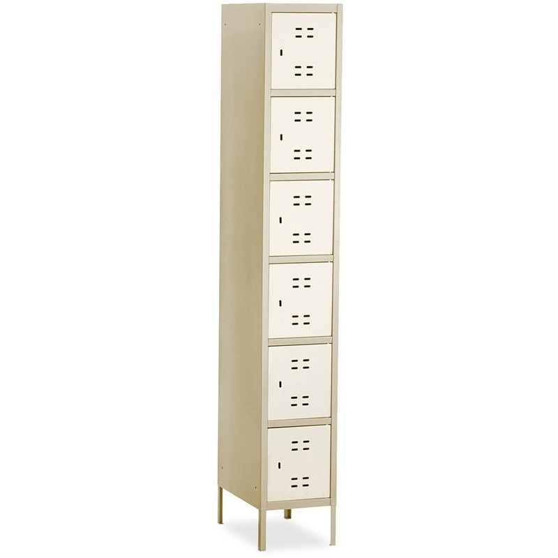 Safco Six-Tier Two-tone Box Locker with Legs – SAF5524TN