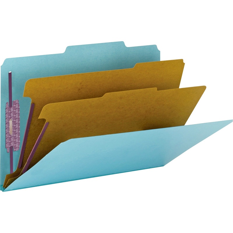 Smead SafeSHIELD 2/5 Tab Cut Legal Recycled Classification Folder – SMD19030