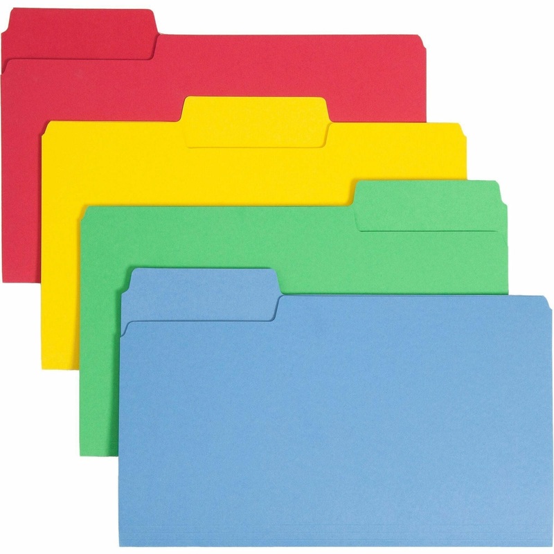 Smead SuperTab 1/3 Tab Cut Legal Recycled Top Tab File Folder – SMD15410