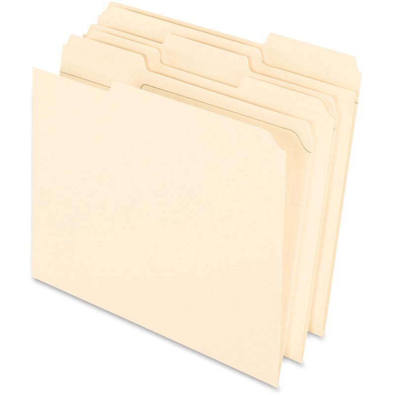 Pendaflex 1/3 Tab Cut Letter Recycled Top Tab File Folder – PFXR75213