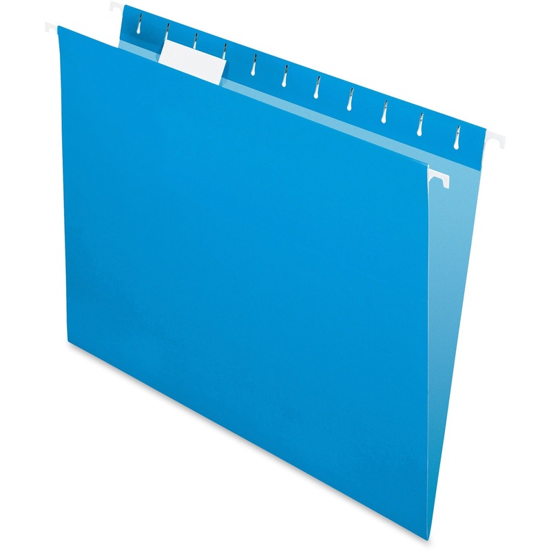 Pendaflex Essentials 1/5 Tab Cut Letter Recycled Hanging Folder – PFX81603
