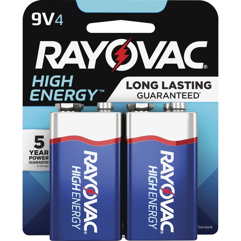 Rayovac High-Energy Alkaline 9-Volt Batteries – RAYA16044TK