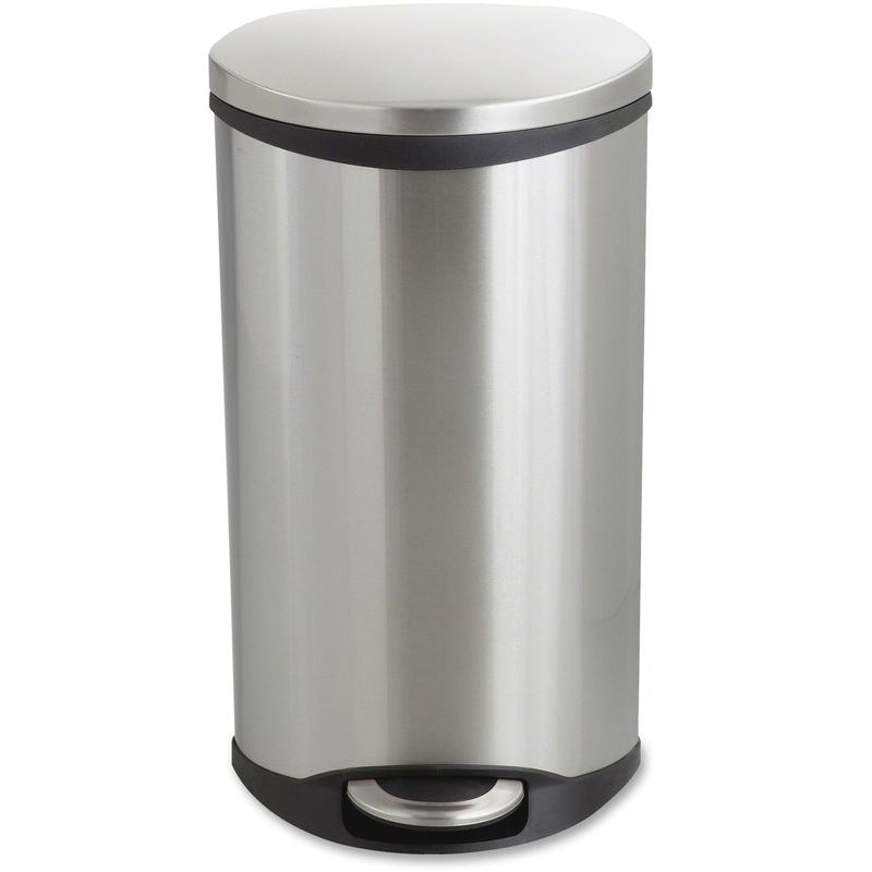 Safco Ellipse Hands Free Step-On Receptacle – SAF9902SS
