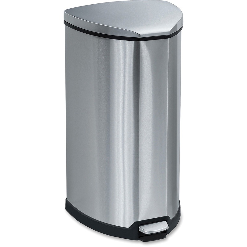 Safco Hands-free Step-on Stainless Receptacle – SAF9687SS