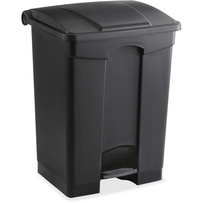 Safco Plastic Step-on Waste Receptacle – SAF9922BL