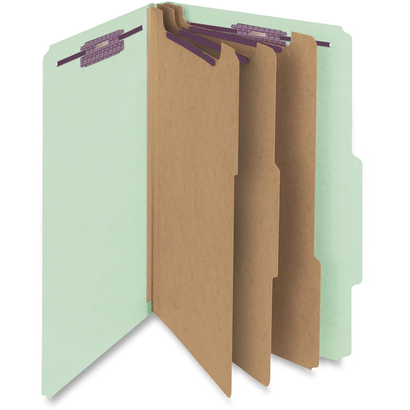 Smead SafeSHIELD 3-Divider Classification Folders – SMD19091