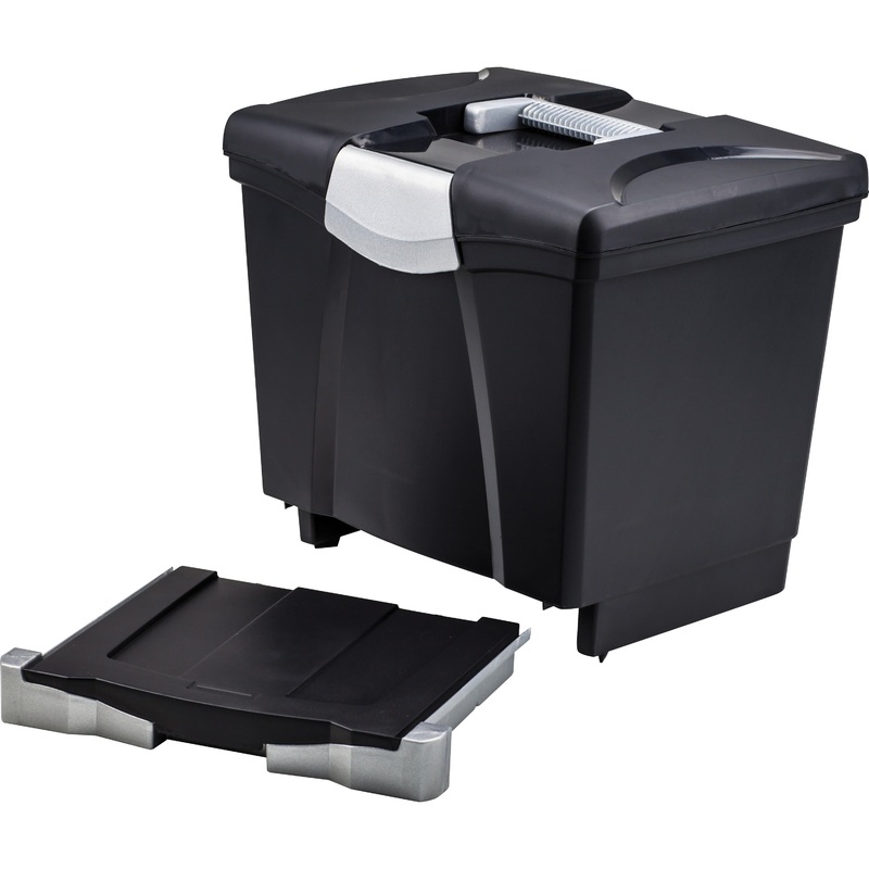 Storex Portable file Box with Drawer – STX61523U01C