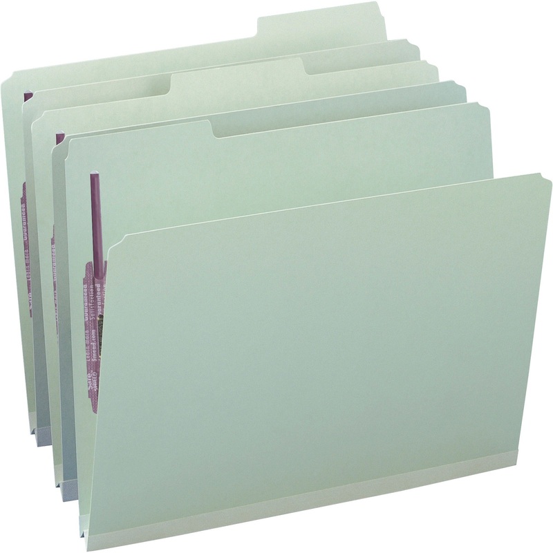Smead 1/3 Tab Cut Letter Recycled Fastener Folder – SMD14931