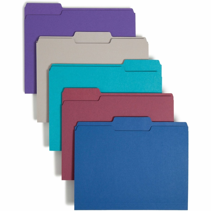 Smead 1/3 Tab Cut Letter Recycled Top Tab File Folder – SMD11948