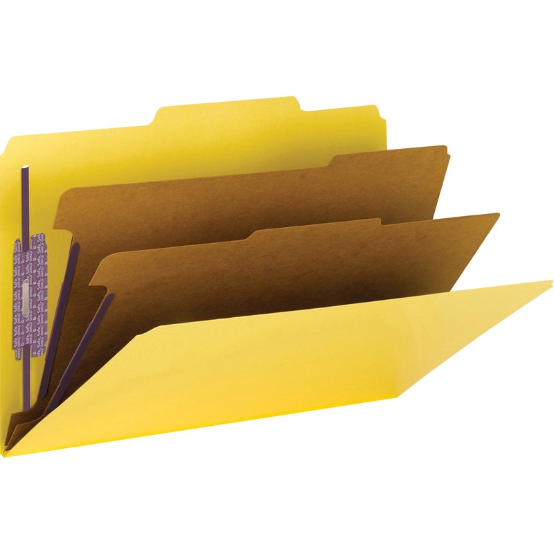 Smead SafeSHIELD Fasteners 2 Divider Classification Folders – SMD14034