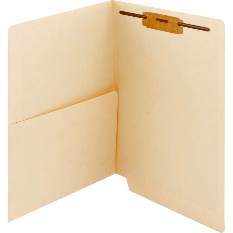 Smead Straight Tab Cut Letter Recycled Fastener Folder – SMD34100
