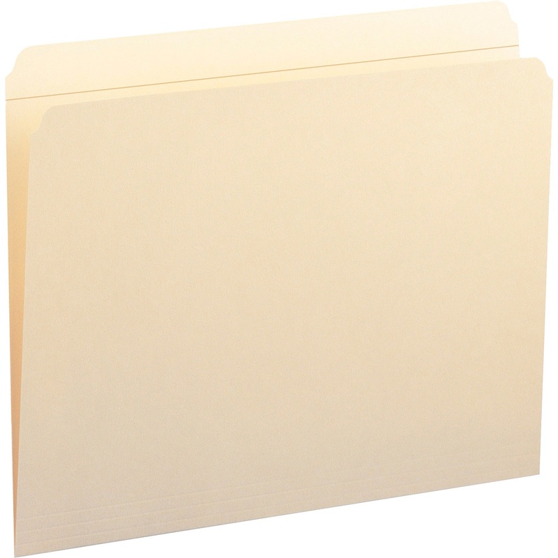 Smead Straight Tab Cut Letter Recycled Top Tab File Folder – SMD10310